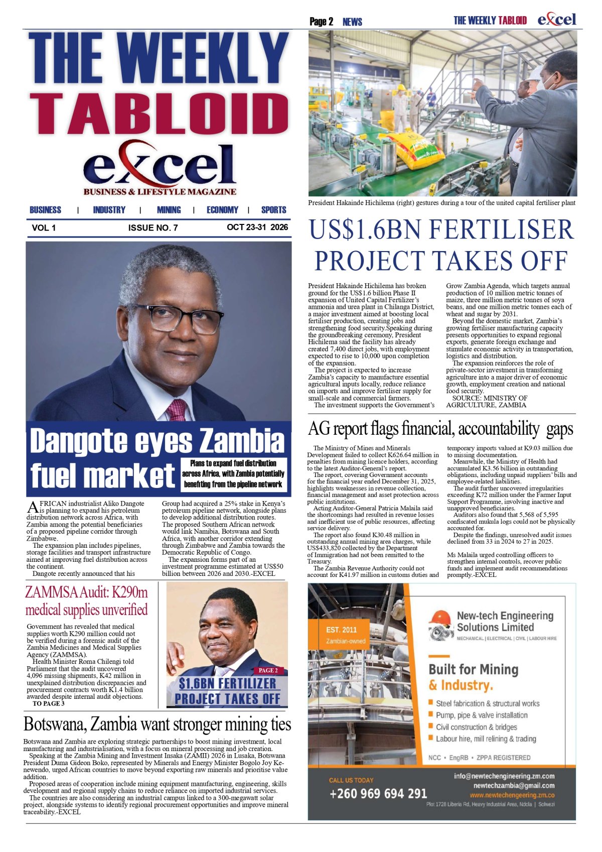 Excel Magazine Weekend Tabloid. Issue 07